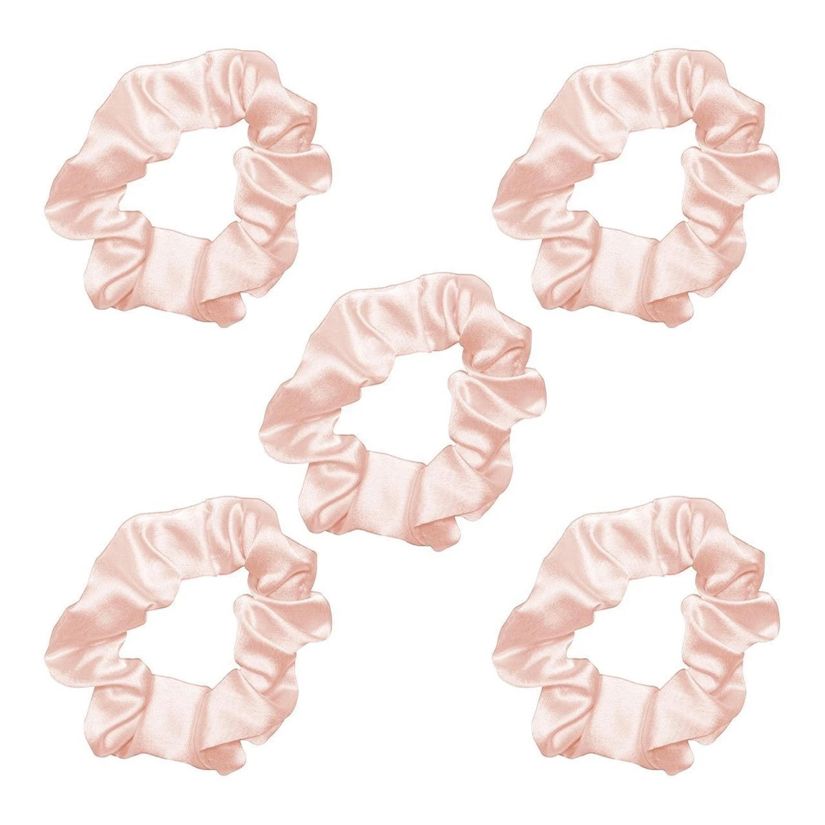 Satin Sleep Scrunchies - Blush