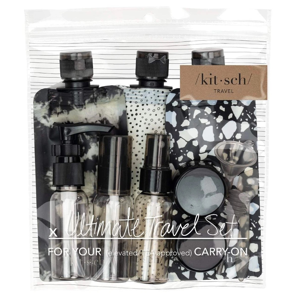 Kitsch Ultimate Travel Set in Black